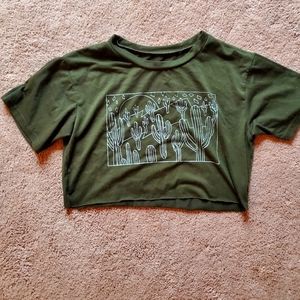 Cactus desert crop tee abstract art Artsy Minimalism